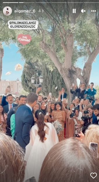 Lorenzo D&iacute;az y Paloma de la Hoz en su boda / Instagram