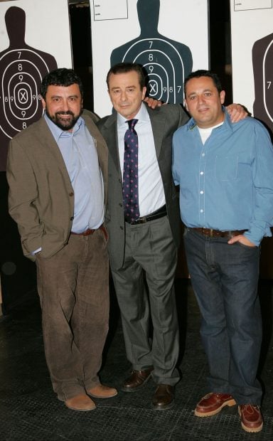 Pep&oacute;n Nieto, Juan Diego y Paco Tous posando / Gtres 