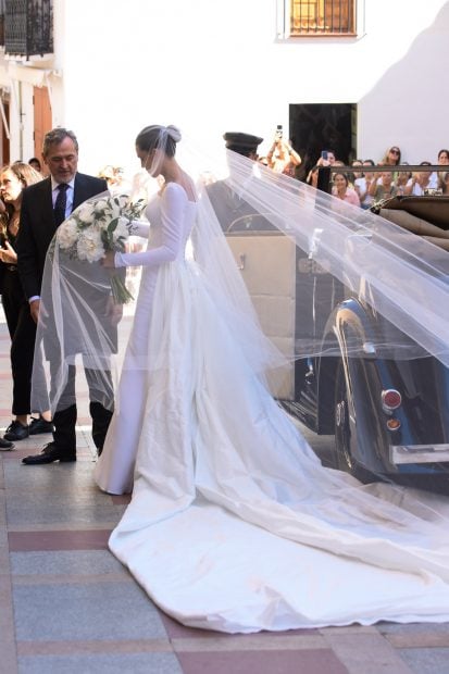 Marta Lozano y Lorenzo Remoh&iacute; en su boda / Gtres