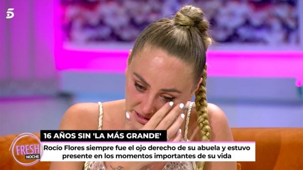 Roc&iacute;o Flores se derrumba en 'Ya son las 8' / Telecinco
