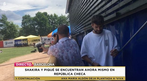 Piqu&eacute; en Rep&uacute;blica Checa / Telecinco