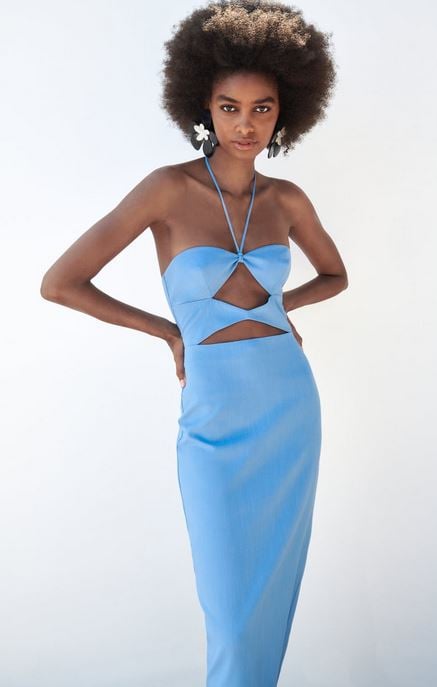 El vestido cut out de Zara con escote coraz&oacute;n para el mejor plan y por menos de 30 euros