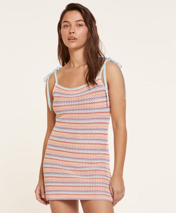 El vestido m&aacute;s deseado de crochet de la temporada lo tiene Springfield