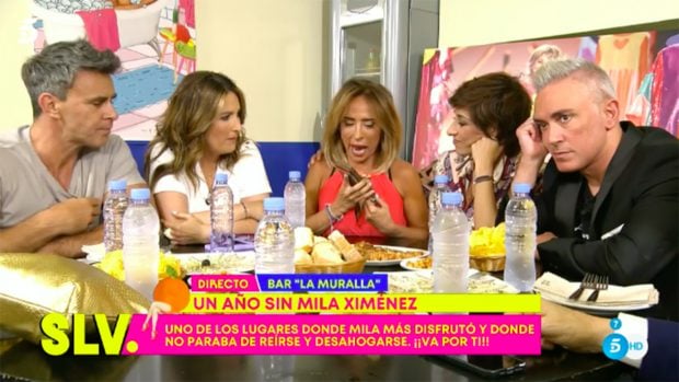 Los colaboradores de 'S&aacute;lvame' en La Muralla / Telecinco