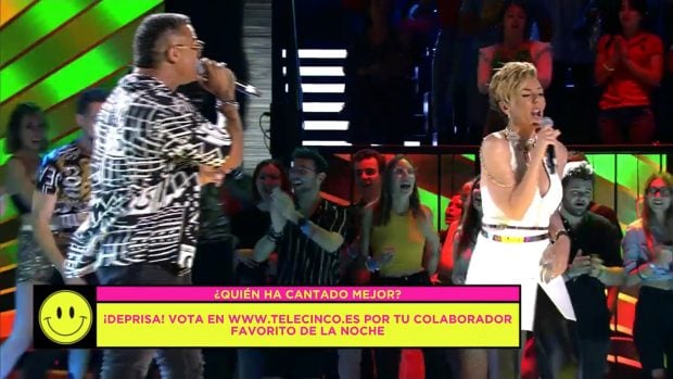 Roc&iacute;o Carrasco y Henry M&eacute;ndez en 'S&aacute;lvame Mediafest' / Telecinco