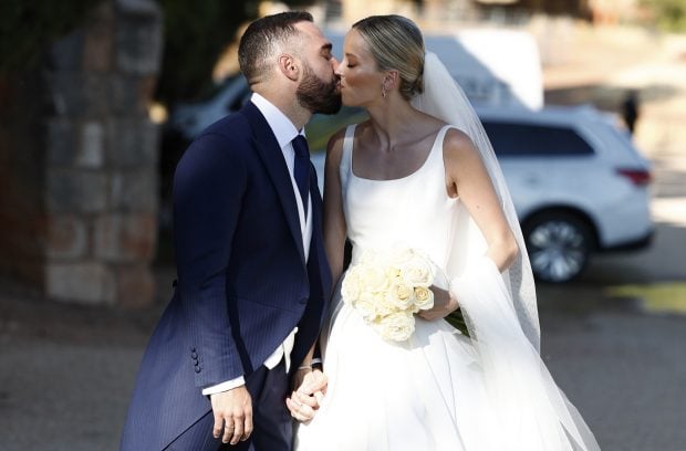 Dani Carvajal&nbsp;y&nbsp;Daphne Ca&ntilde;izares en su boda / Gtres