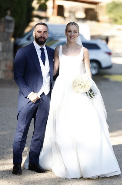 Dani Carvajal&nbsp;y&nbsp;Daphne Ca&ntilde;izares en su boda / Gtres