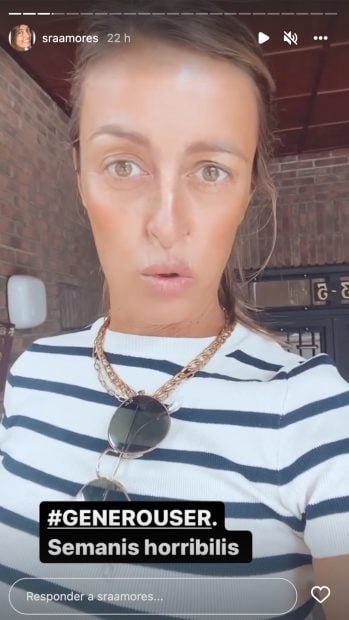 Storie de Mar&iacute;a Amores / Instagram