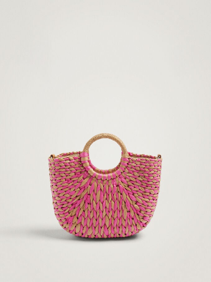 Los 3 bolsos shopper de paja de Parfois para las que adoran el rosa