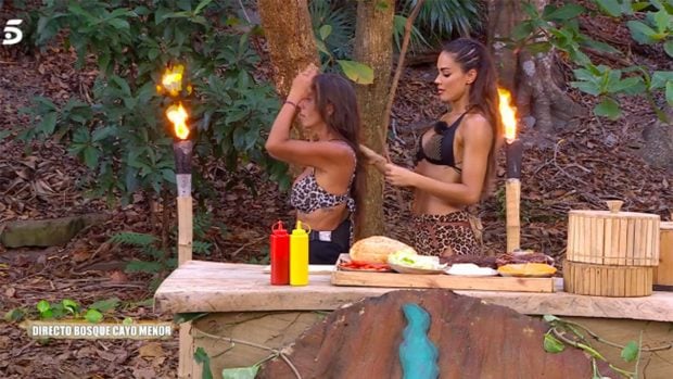 Anabel Pantoja y Lara &Aacute;lvarez en 'Supervivientes' / Telecinco