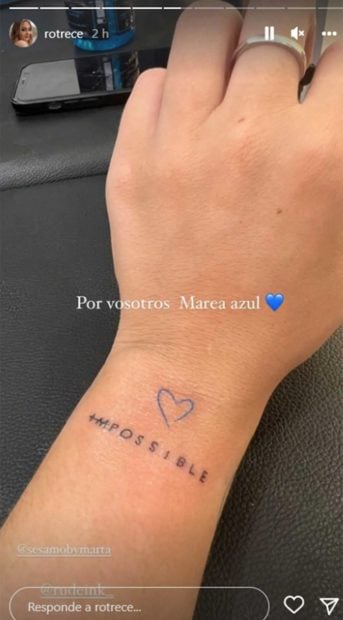 Tatuaje de Roc&iacute;o Flores / Instagram