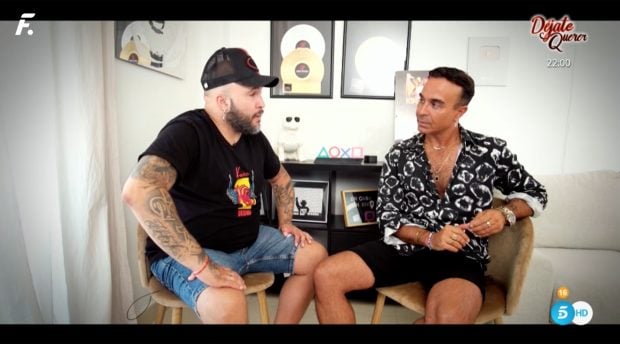 Kiko Rivera con Luis Roll&aacute;n / Telecinco