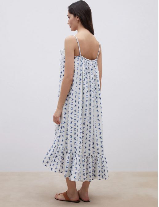 El vestido midi de El Corte Ingl&eacute;s con vuelos para tus paseos m&aacute;s renovadores