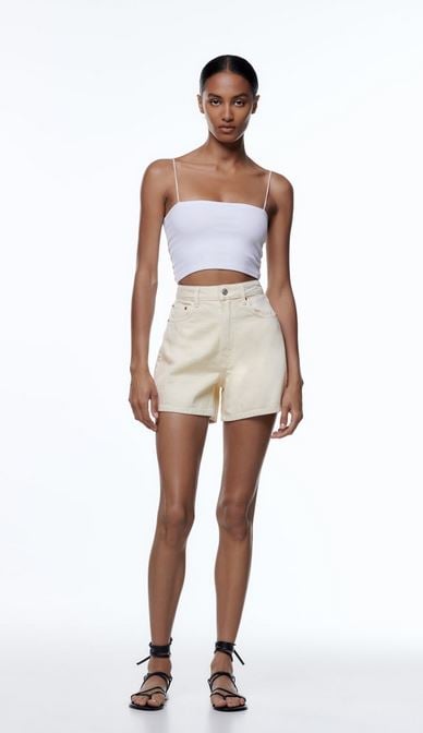 Las bermudas denim de Zara de tiro alto que hay en 7 colores
