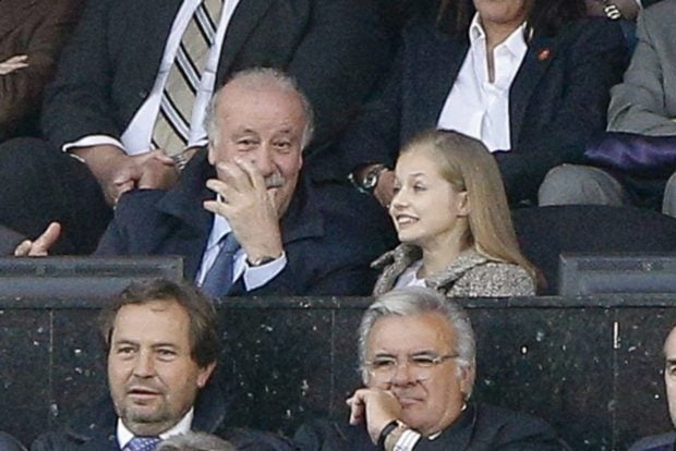 La Princesa Leonor y Vicente del Bosque / Gtres