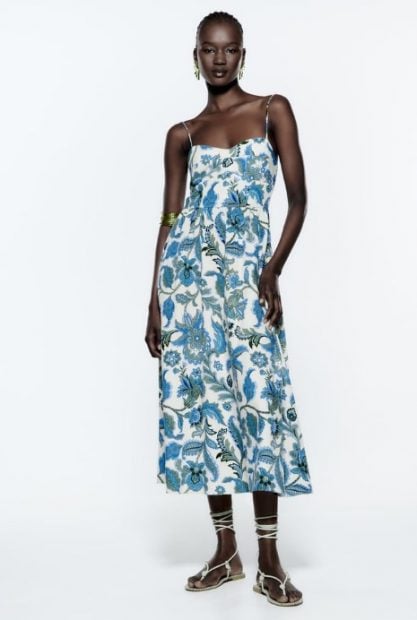 Vestido midi Zara