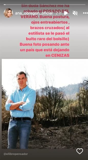 Storie de Ana Obreg&oacute;n / Instagram