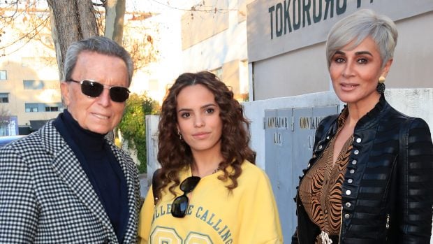 Ana Mar&iacute;a Ald&oacute;n, Ortega Cano y Gloria Camila en Madrid / Gtres