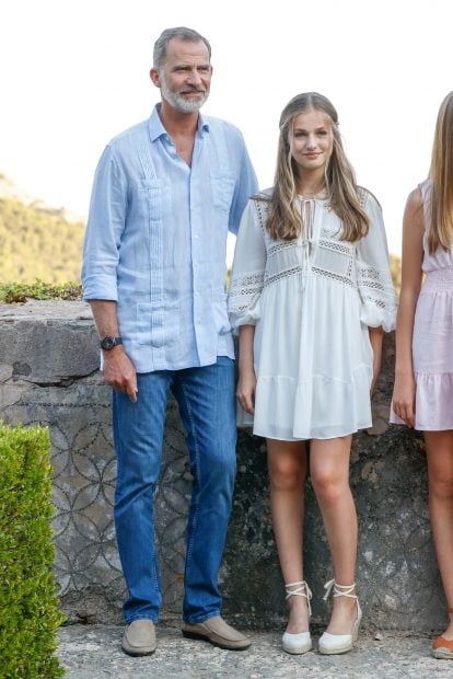 El Rey Felipe junto a la Princesa Leonor / Gtres