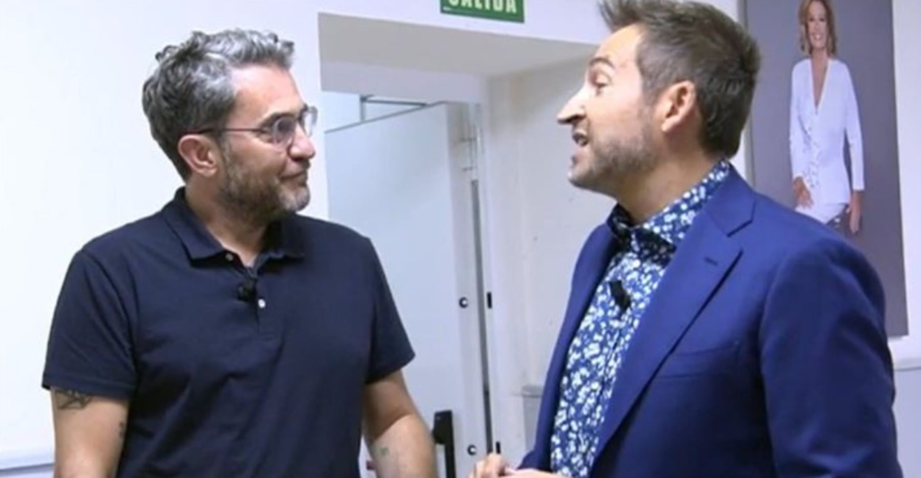 M&aacute;ximo Huerta y Frank Blanco, en Mediaset / Telecinco