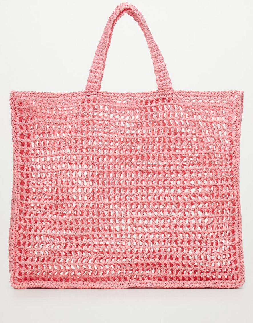 El maxibolso shopper de Mango para los d&iacute;as de playa que vas cargada