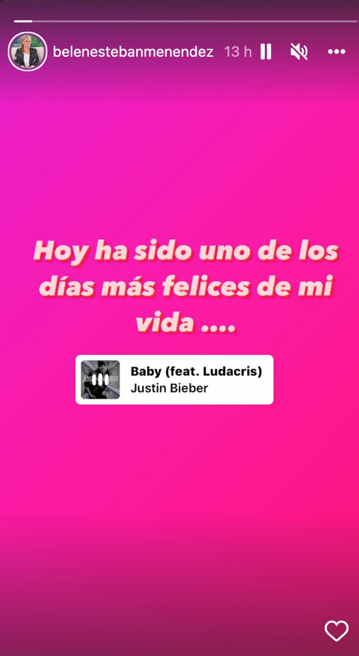 Bel&eacute;n Esteban da una noticia / Instagram