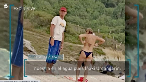 I&ntilde;aki Urdangarin y Ainhoa Armentia en Bidart / Telecinco