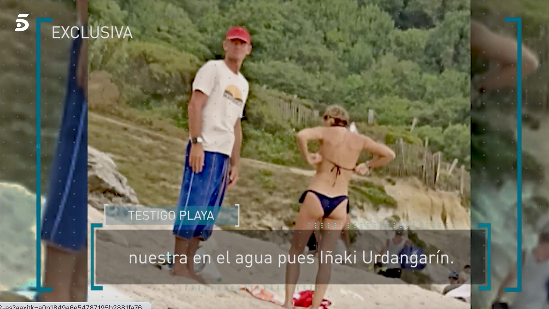 Iñaki Urdangarin y Ainhoa Armentia en Bidart / Telecinco