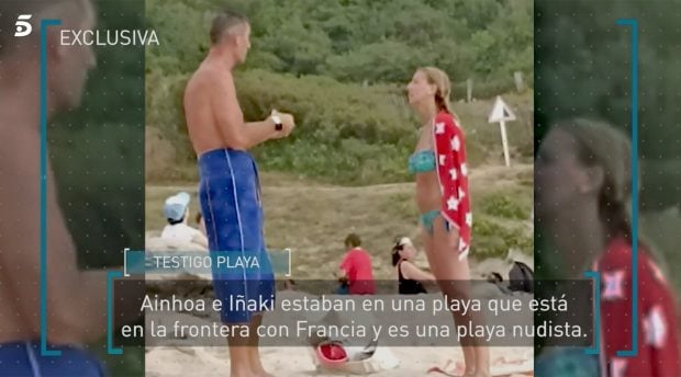 I&ntilde;aki Urdangarin y Ainhoa Armentia en Bidart / Telecinco