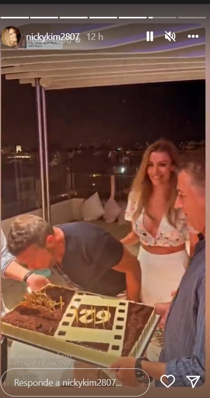 Antonio Banderas y Nicole Kimpel / Instagram