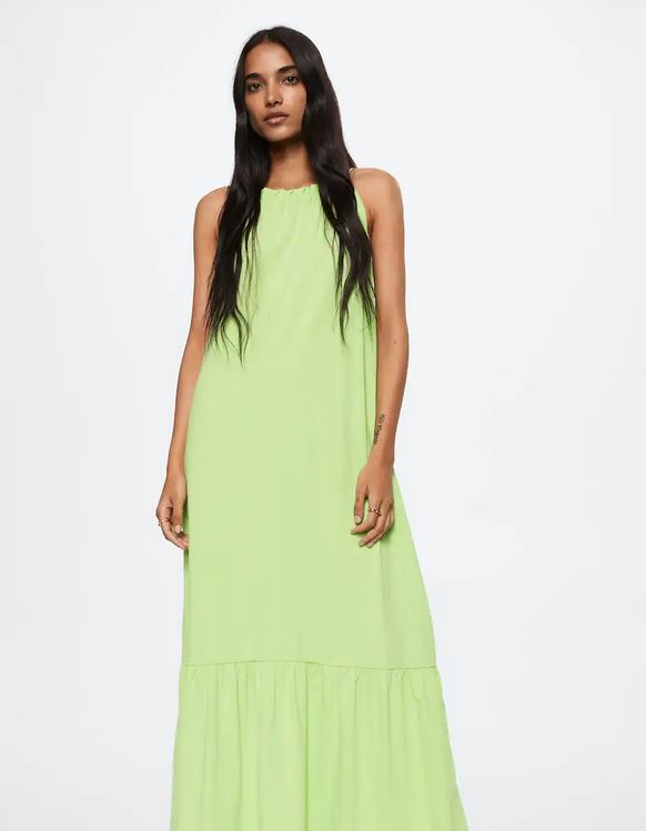 El vestido maxi con volantes de Mango m&aacute;s cute de la temporada
