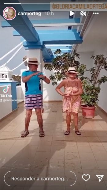 V&iacute;deo de Ortega Cano y su hermana / Tiktok