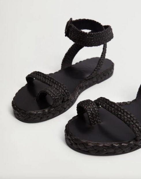 Sandalias trenzadas Mango Outlet