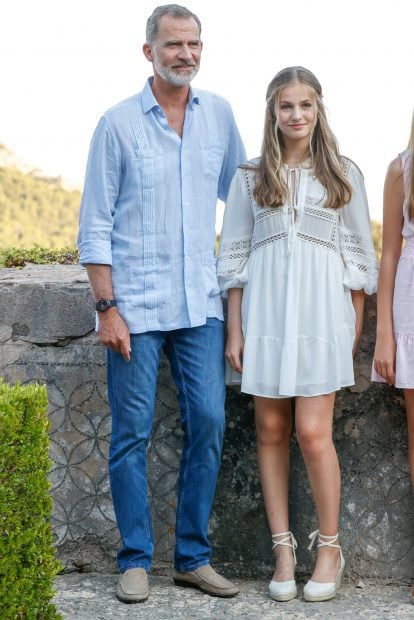 La Princesa Leonor en Palma de Mallorca junto al Rey Felipe / Gtres