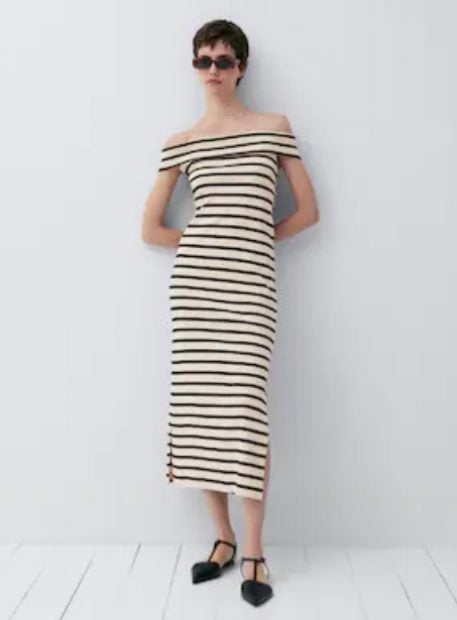 Vestido de rayas de Massimo Dutti