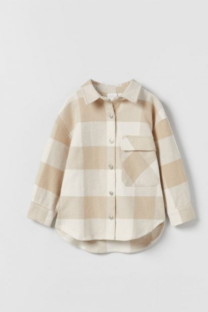 Sobrecamisa de cuadros / Zara