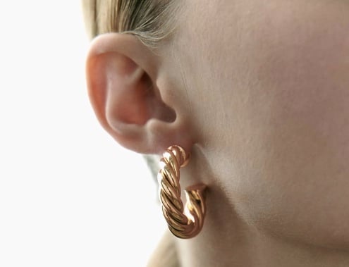 Pendientes golden Zara