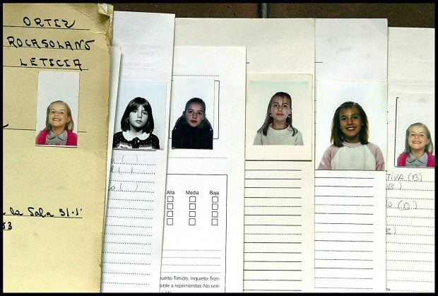 Fichas del colegio de Letizia / Gtres