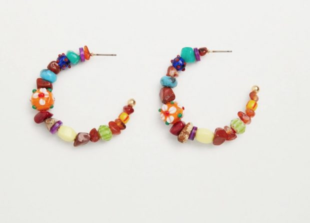 Pendientes coloridos de Mango