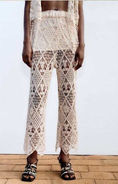 El pantal&oacute;n de crochet de Zara que no puede faltar en tu armario
