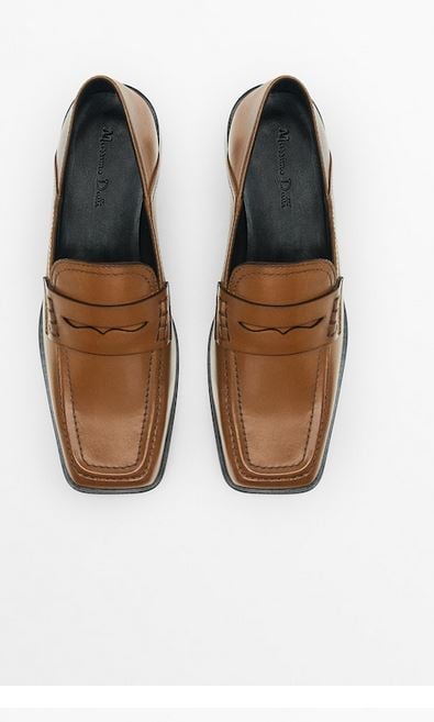 Los mocasines con punta cuadrada de Massimo Dutti que no te quitar&aacute;s en todo el a&ntilde;o