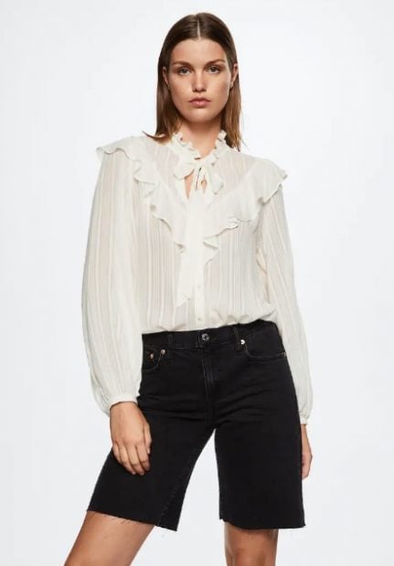 Blusa fluida de Mango