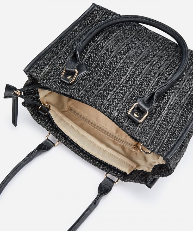El bolso shopper de rafia negro de MaryPaz que tiene un precio para no dejar escapar