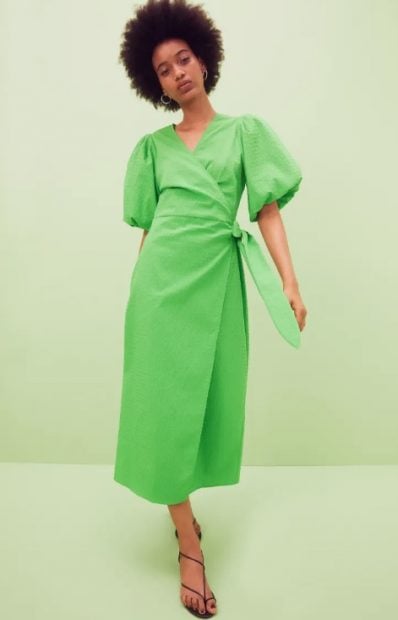 Vestido verde H&M