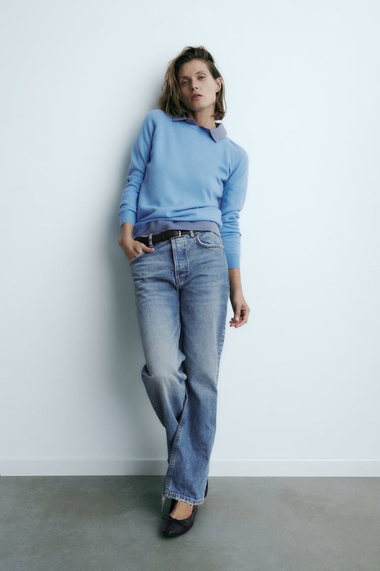 El jersey extrasuave de Zara de manga larga para ir prepar&aacute;ndose para el fresquito