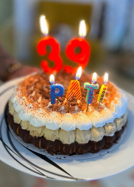 Pastel de cumplea&ntilde;os de la periodista Patricia Pardo / Instagram @patriciapardo_tv