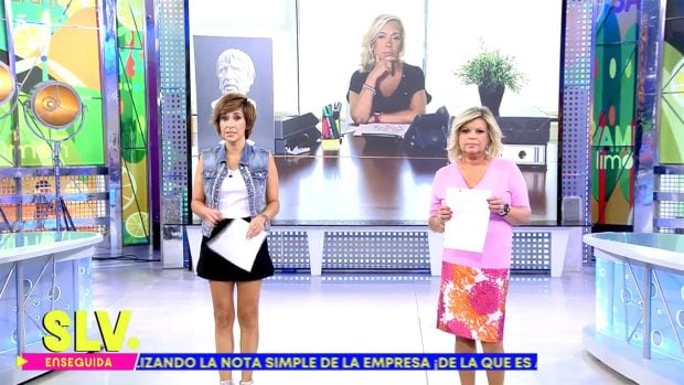 Terelu Campos y Adela Gonz&aacute;lez en 'S&aacute;lvame' / Telecinco