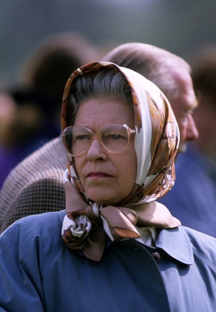 La Reina Isabel en el Castillo de Windsor 