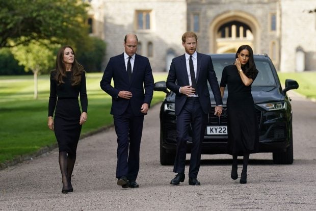 Los pr&iacute;ncipes de Gales y los duques de Sussex en Windsor / Gtres