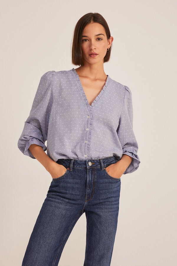 Camisa con topitos de Springfield